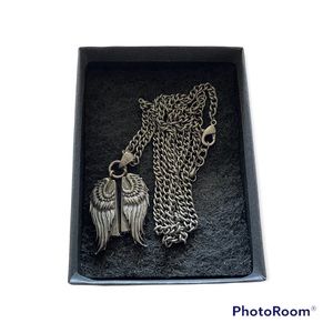 Supernatural CASTIEL Angel Wings Necklace (CW)